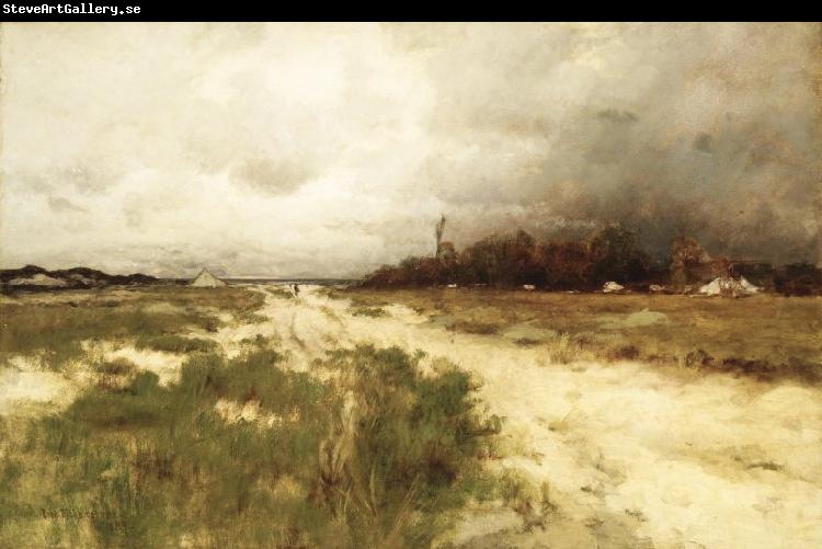 unknow artist Coast Landscape Dunes and Windmill